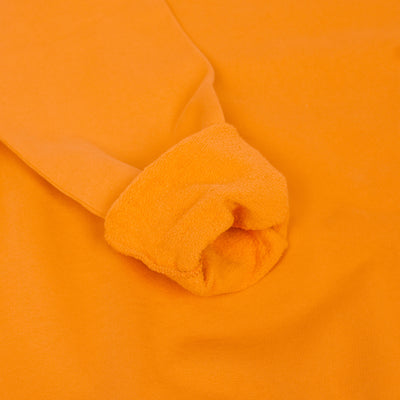 Colorful Standard Crew Sweat Organic Cotton Burned Orange cuff rolled