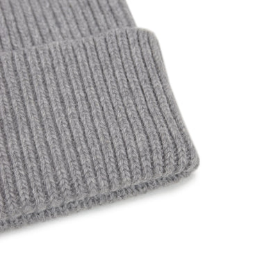 Colorful Standard Classic Organic Cotton Beanie Heather Grey detail