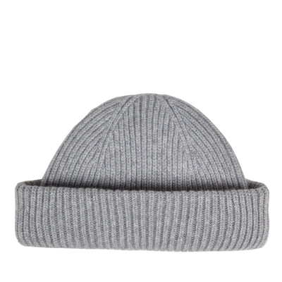 Colorful Standard Classic Organic Cotton Beanie Heather Grey double roll