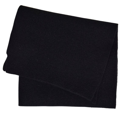 Colorful Standard Merino Wool Unisex Scarf Deep Black front