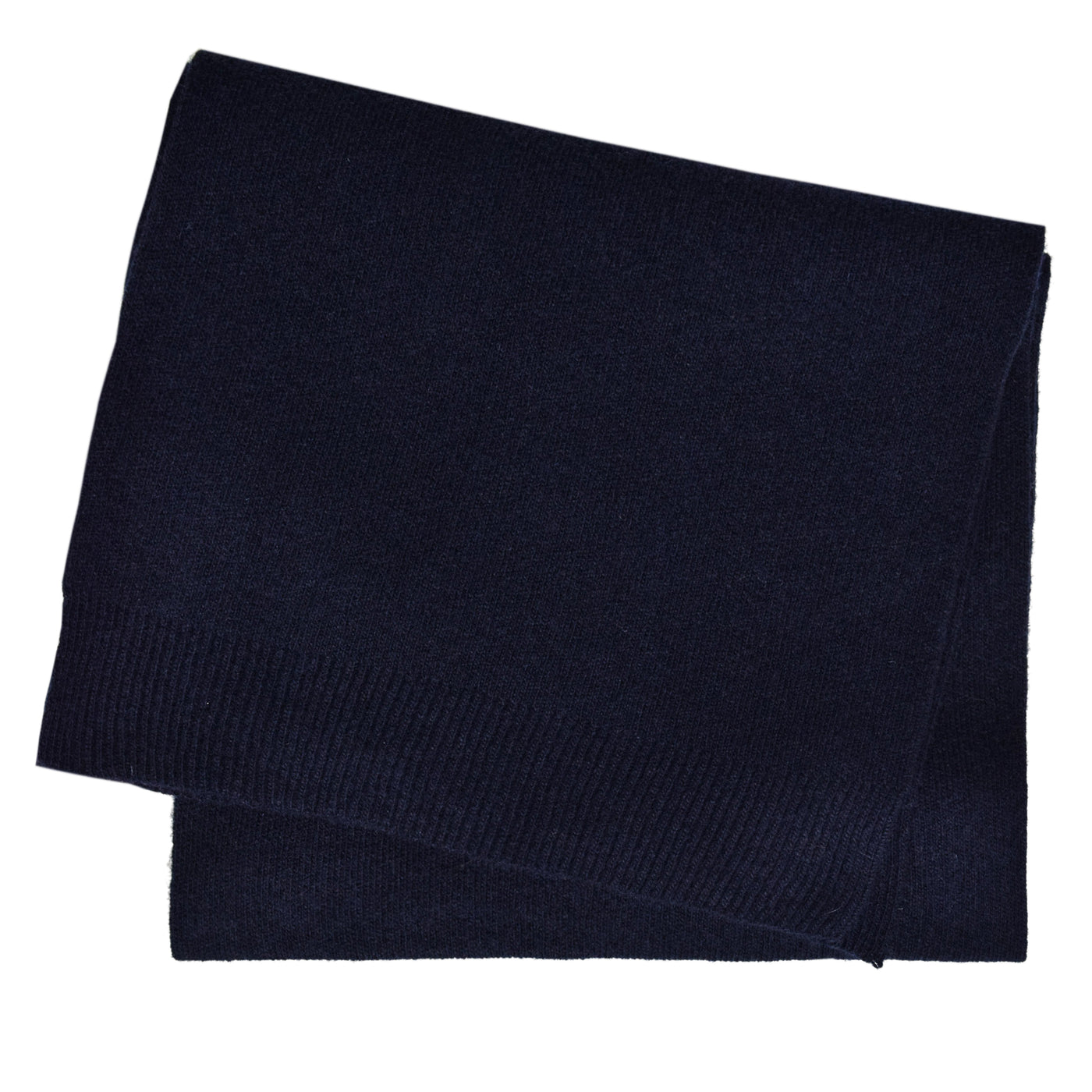 Colorful Standard Classic Organic Cotton Scarf Navy Blue frontColorful Standard Merino Wool Unisex Scarf Navy Blue FRONT