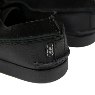  Yogi X Nigel Cabourn Finn II Leather Shoe Black BACK