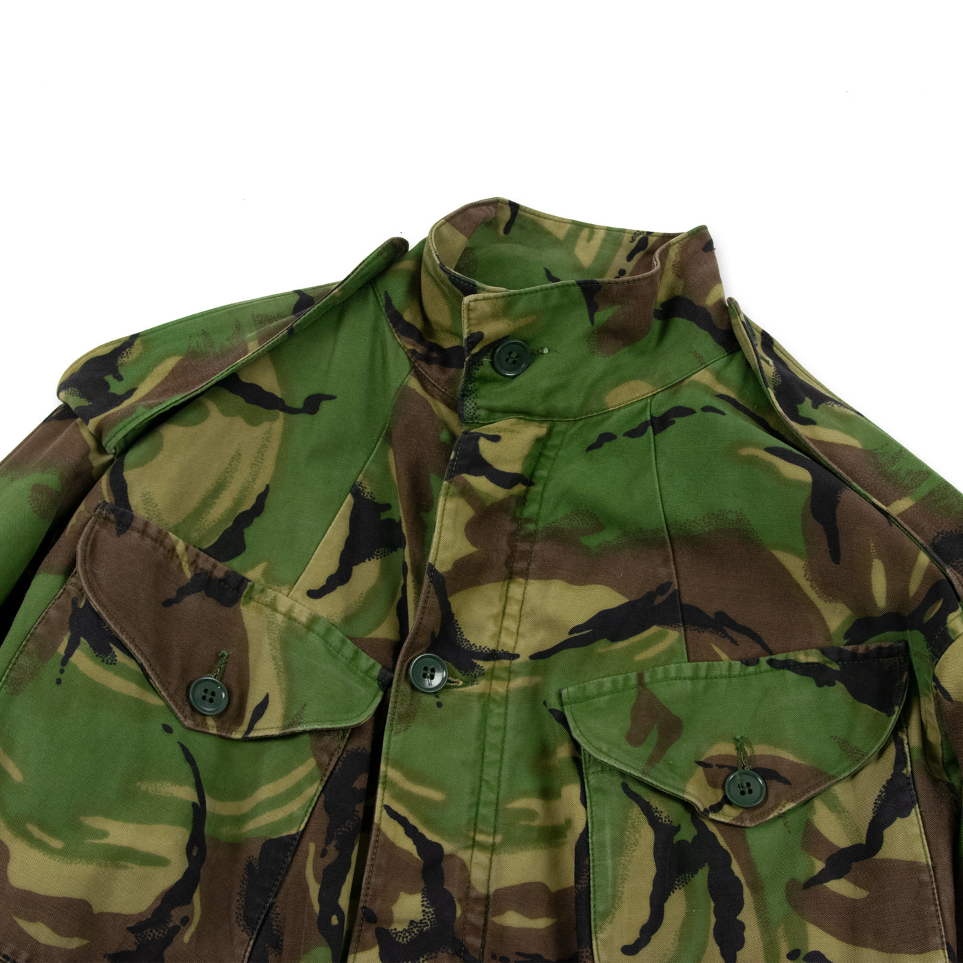 Vintage 90s British Army Combat Smock Temperate Woodland DPM Camo Jacket M CHEST