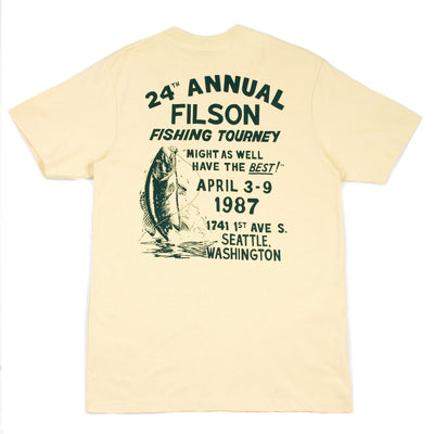 Filson Fishing Tourney Pioneer Graphic T-shirt Stone Back