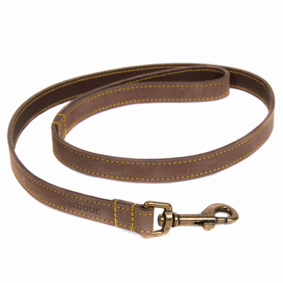 Barbour Leather Dog Lead Brown 