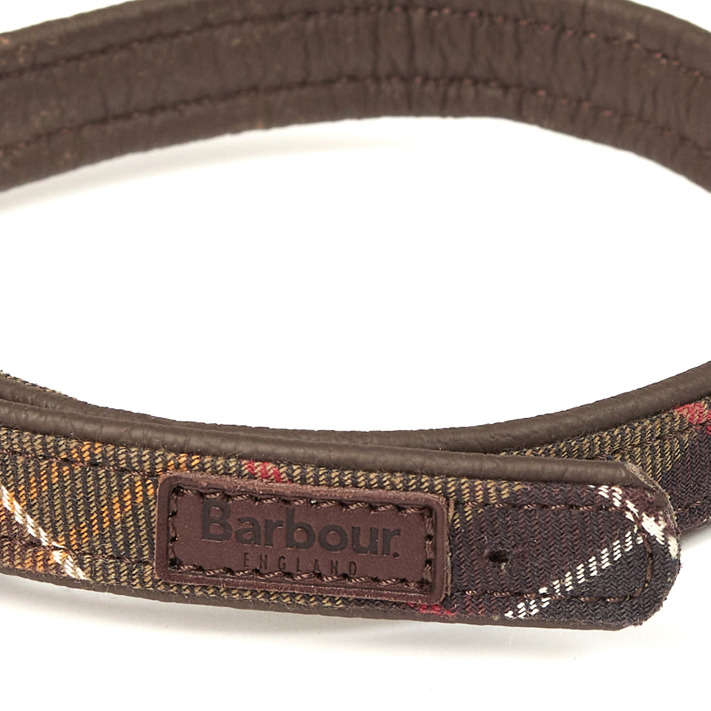 Barbour Tartan Dog Collar Detail