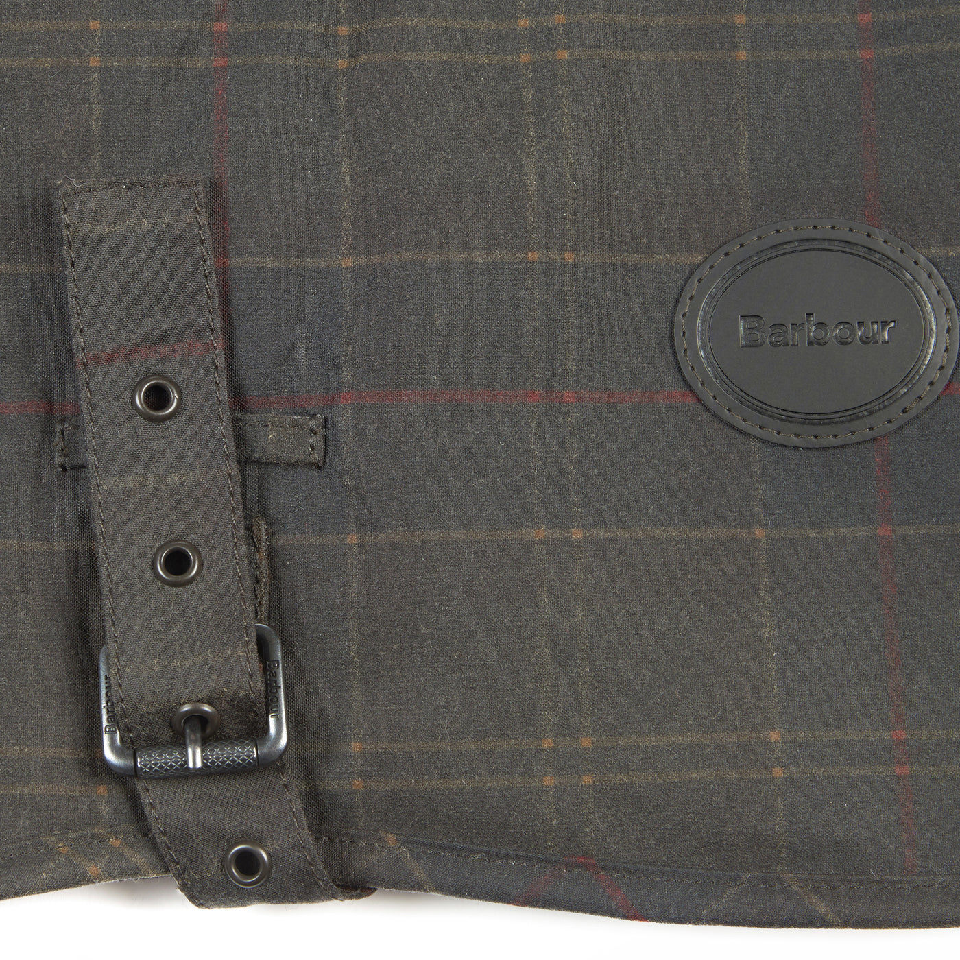 Barbour Tartan Wax Dog Coat Classic Detail