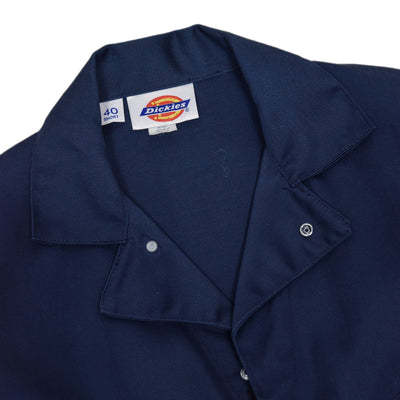 Vintage Dickies Workwear Coverall Navy Blue Cotton Blend Boiler Suit S / M-BACK NECK LABEL