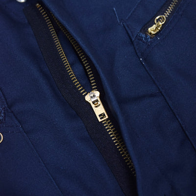 Vintage Dickies Workwear Coverall Navy Blue Cotton Blend Boiler Suit S / M-TALON ZIPPER