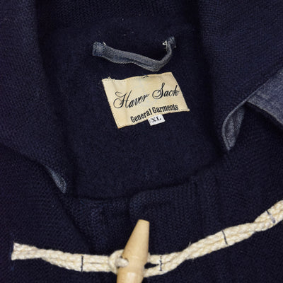 Haversack Wool Hooded Duffle Coat Jacket Made in Japan XL LABEL