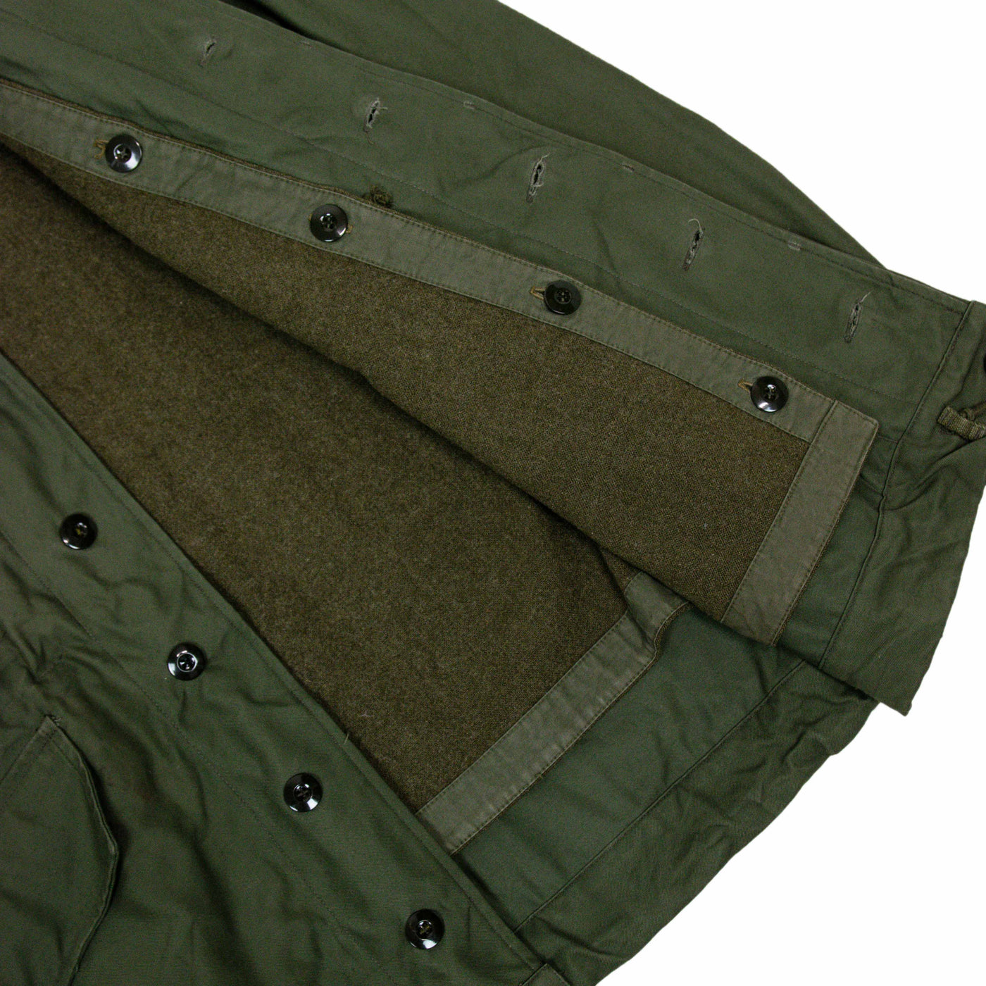 Vintage 80s Seyntex Green Dutch Army Cotton Military Field Jacket Small DETACHABLE LINING 