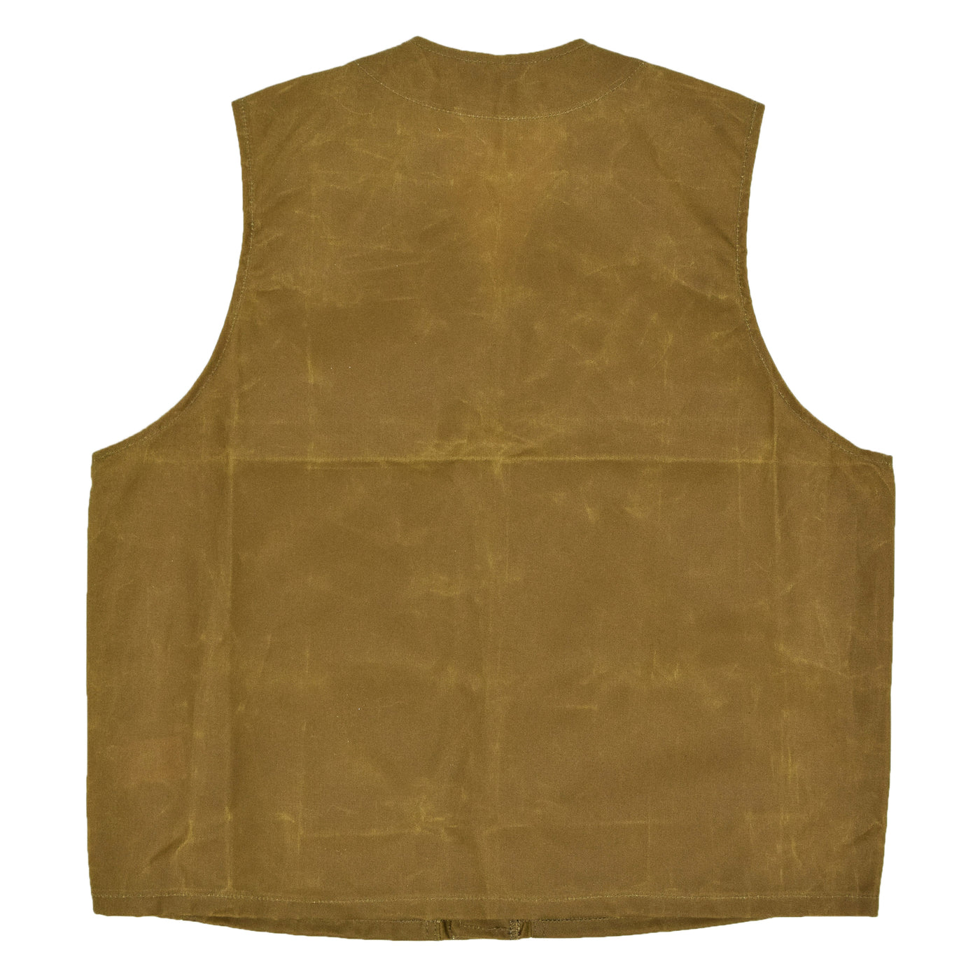 Filson Oil Tin Cloth Vest Wax Cotton Dark Tan back