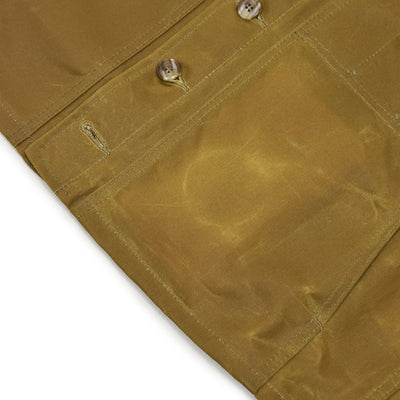 Filson Oil Tin Cloth Vest Wax Cotton Dark Tan patina