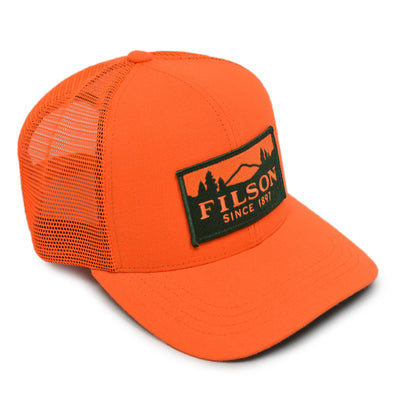 Filson Logger Mesh Cap Blaze Orange front