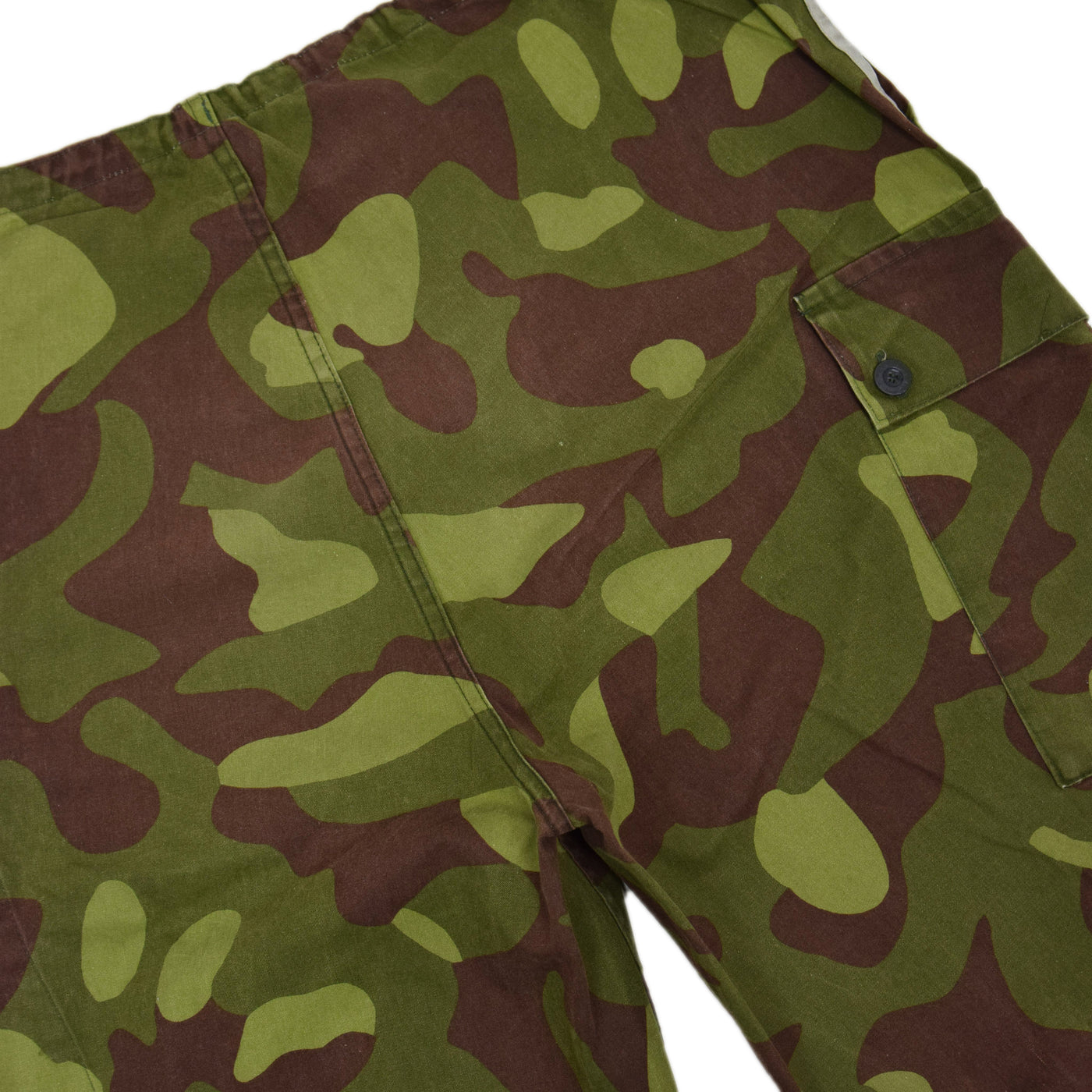 Vintage Military Finnish M62 Army Camo Mountain Field Trousers 34-36 W back detail