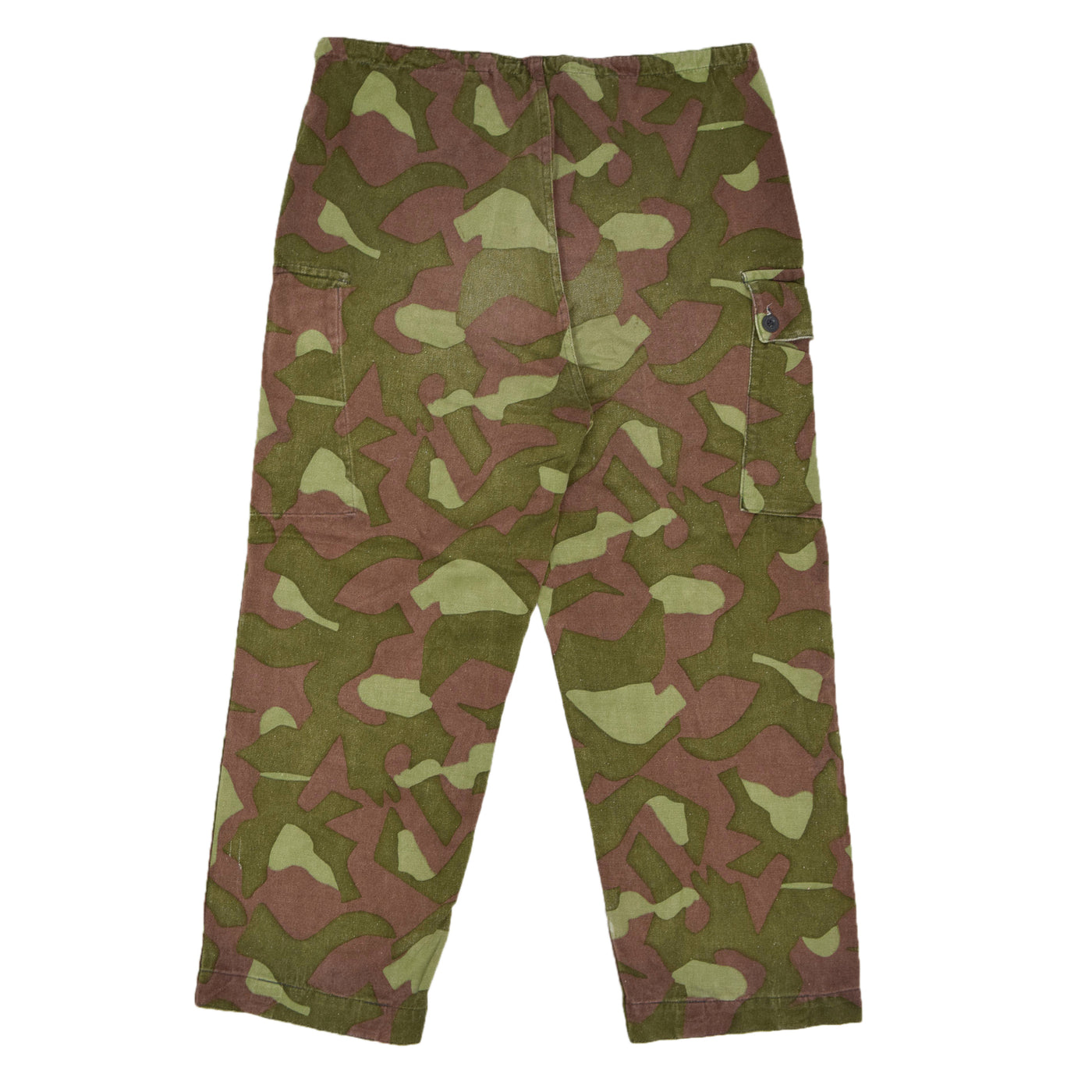Vintage 80s Military Finnish Army Camo Mountain Field Trousers Reversible 34 W back