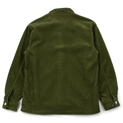 Stan Ray Cotton Corduroy CPO Style Shirt Olive Back
