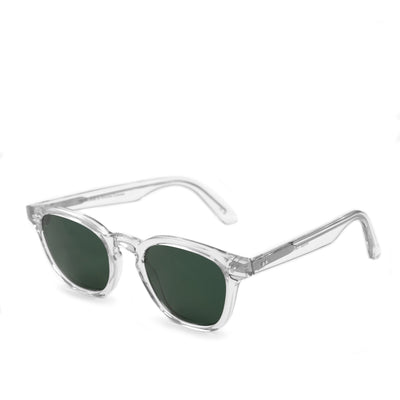 Monokel River Crystal Sunglasses Green Solid Lens FULL