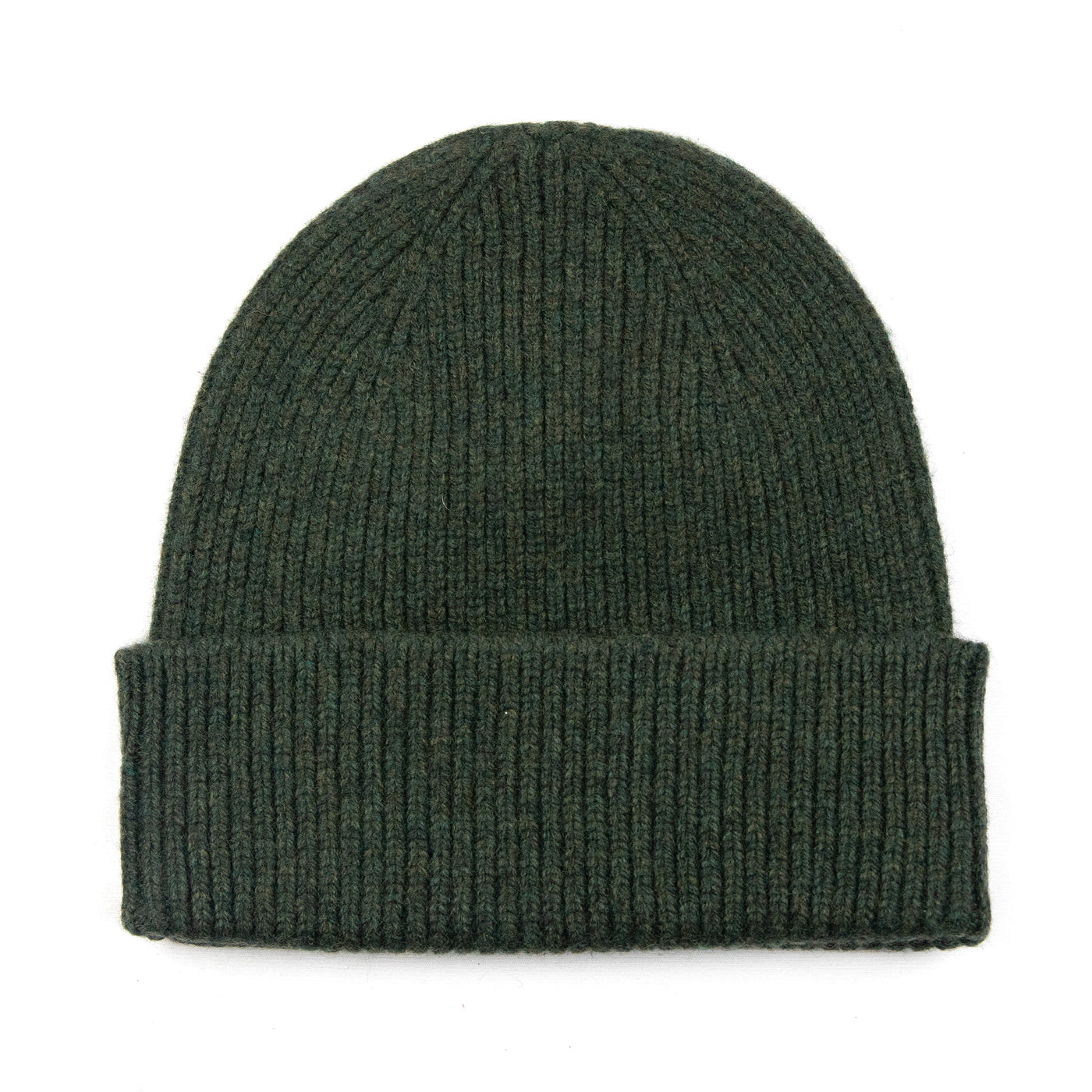 Colorful Standard Merino Wool Unisex Beanie Hat Hunter Green FRONT
