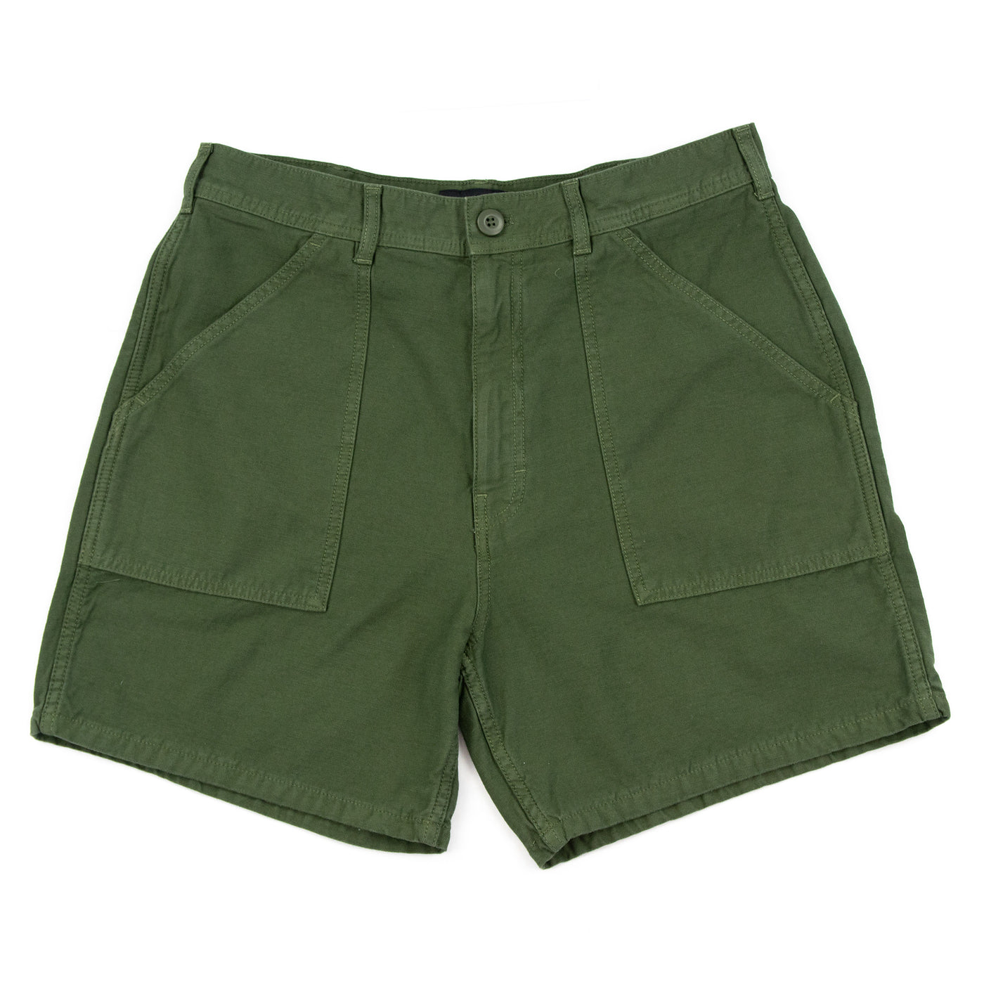 Stan Ray Fat Shorts Olive Green Front