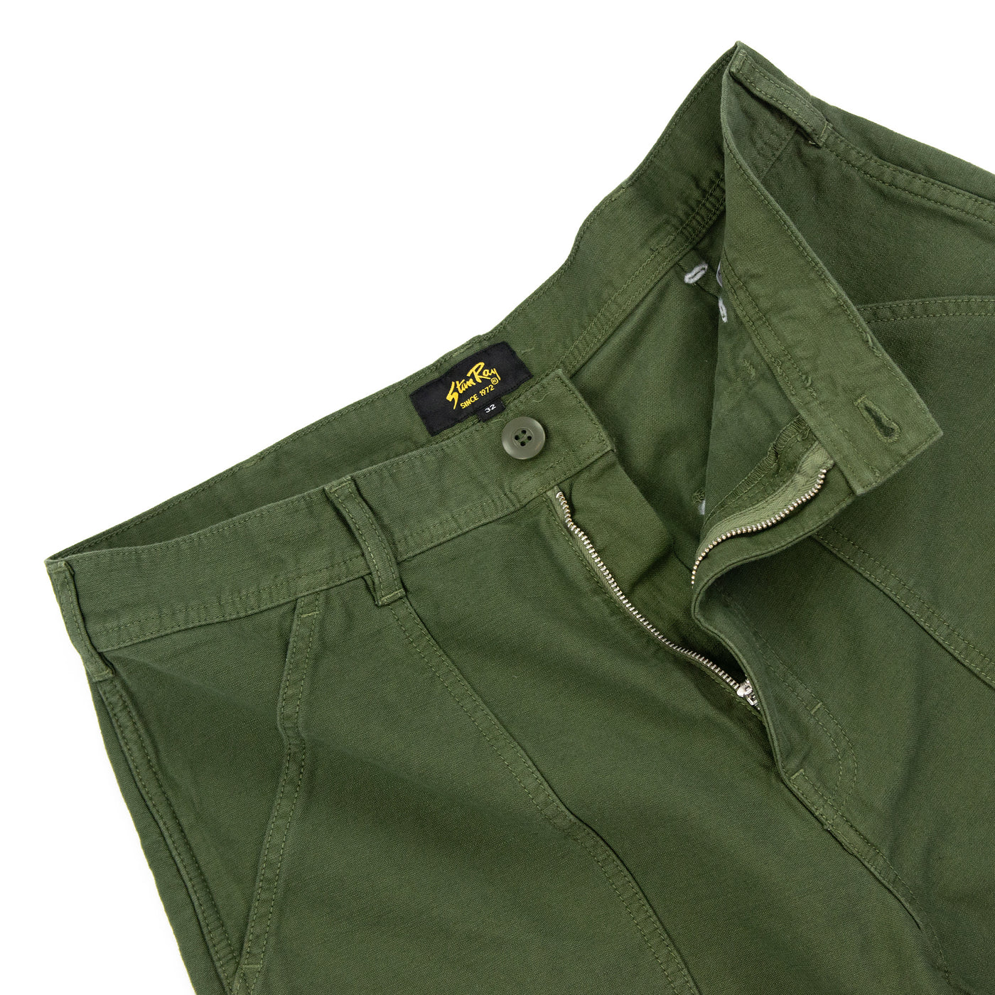 Stan Ray Fat Shorts Olive Green Zip
