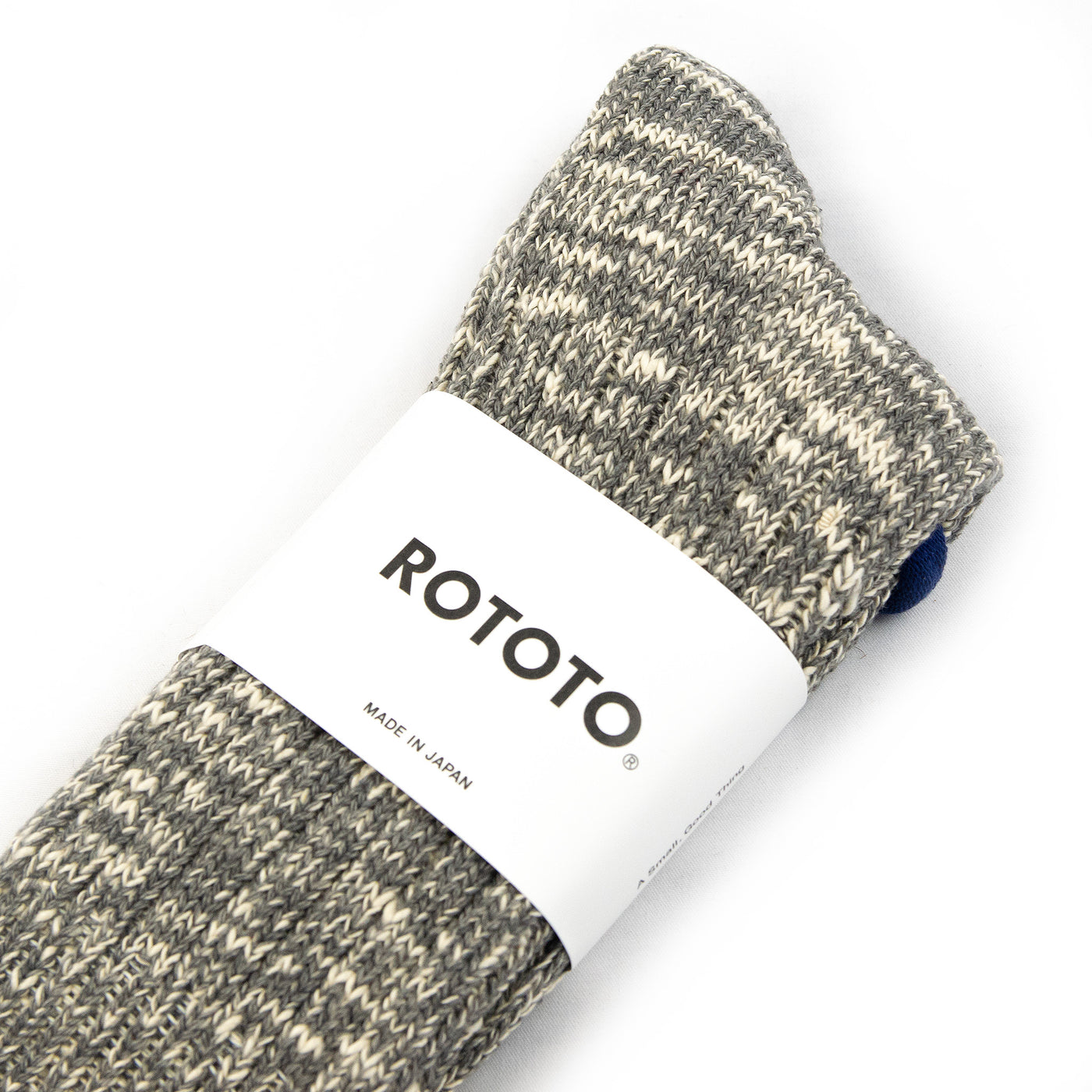 Rototo Low Gauge Wool Socks Grey Made In Japan PACKAGING