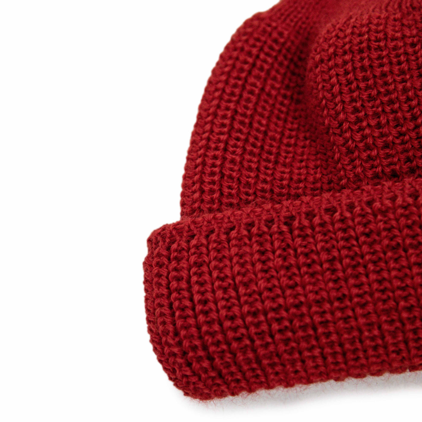Heimat Wool Deck Hat Safety Red detail