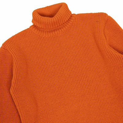 Heimat U Boat Roll Neck Virgin Wool Sweater Rescue Orange CHEST