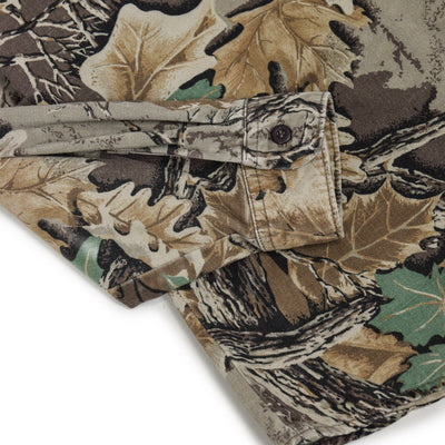 Vintage Walls Tree Leaf Camo Hunting Shooting Cotton Long Sleeve Shirt XL / XXL cuff
