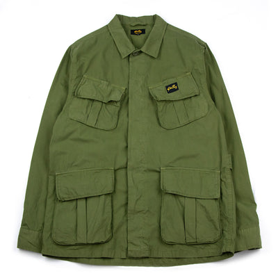 Stan Ray Tropical Jacket Over Shirt Olive Poplin FRONT