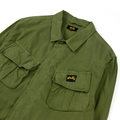 Stan Ray Tropical Jacket Over Shirt Olive Poplin CHEST