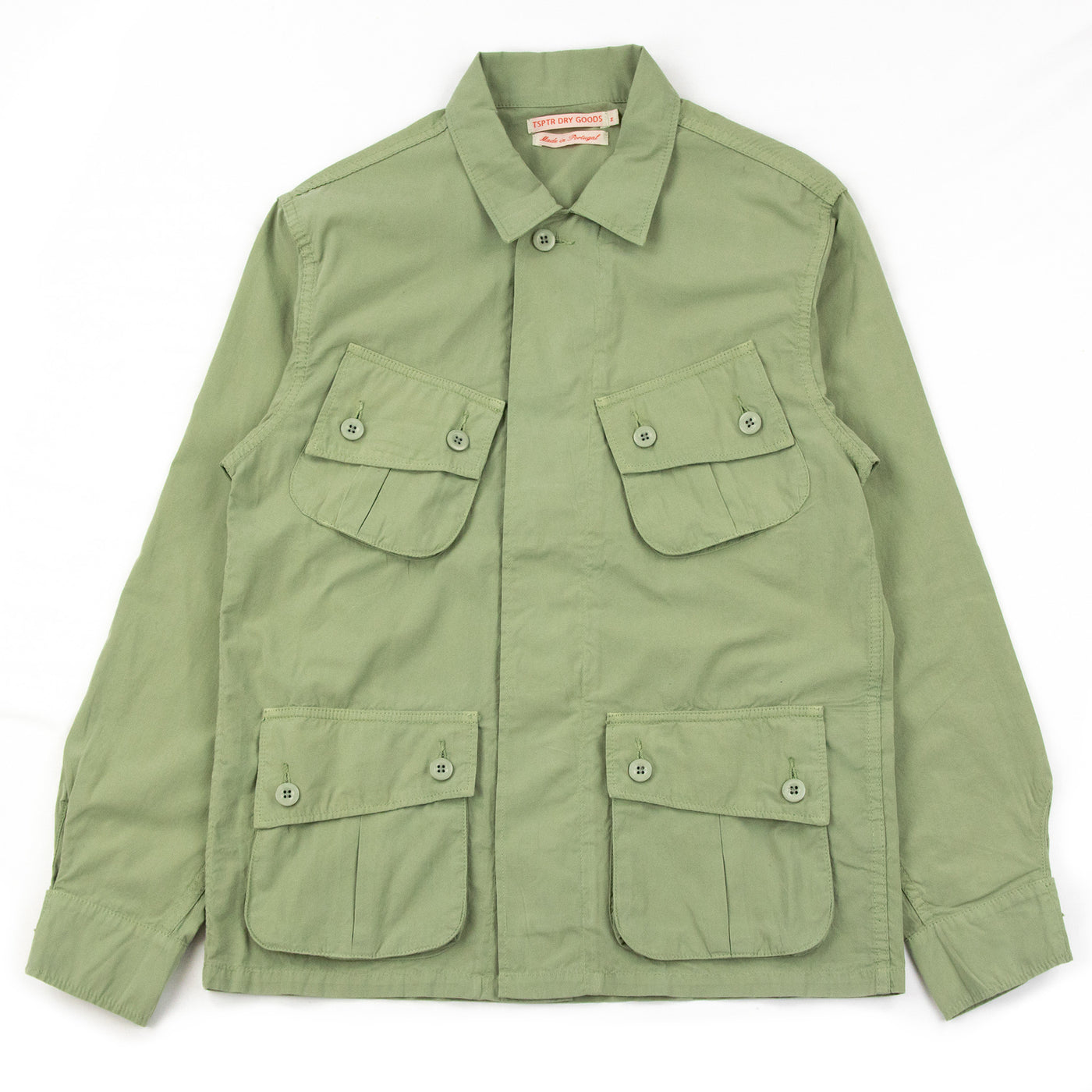 TSPTR Nam Jacket Cotton Poplin Olive Front