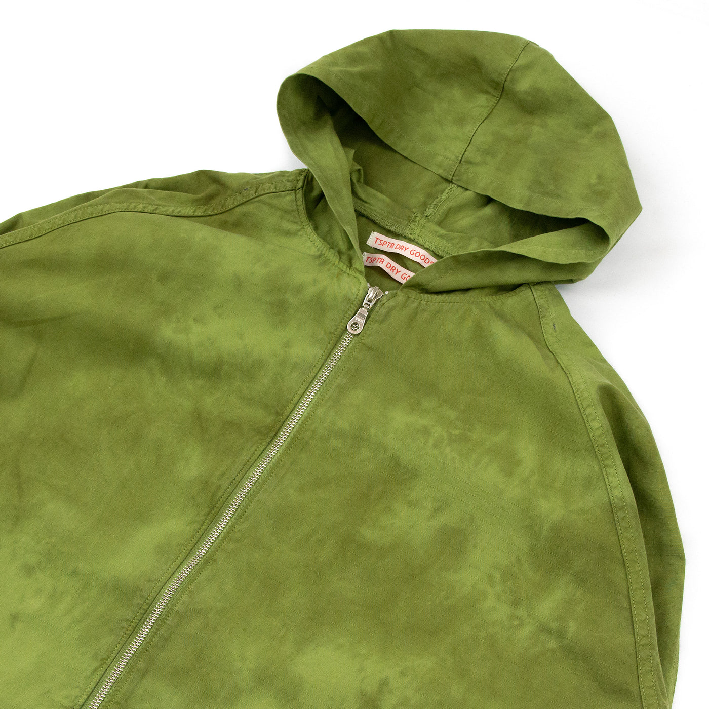 TSPTR Poncho Jacket Tie Dye Green Detail
