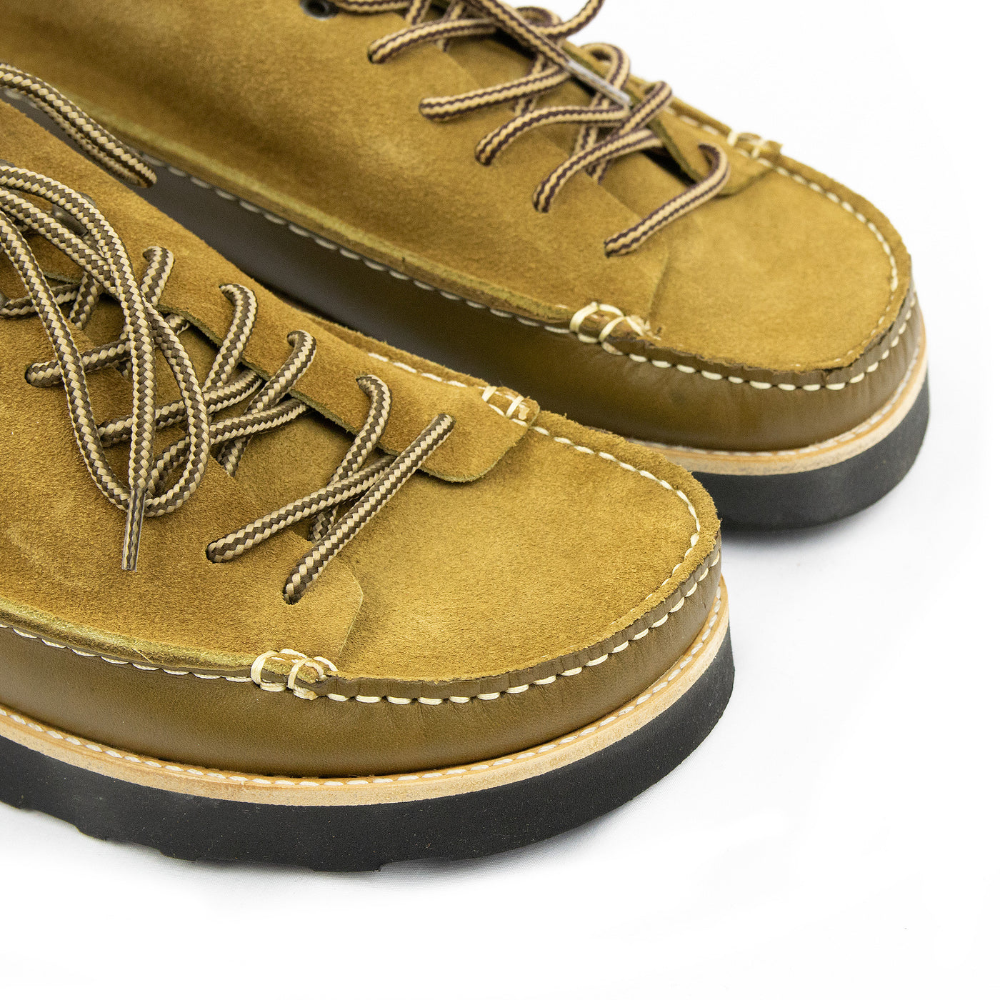 Yogi Fairfield Leather Lace Up Boot Moss Green Toe