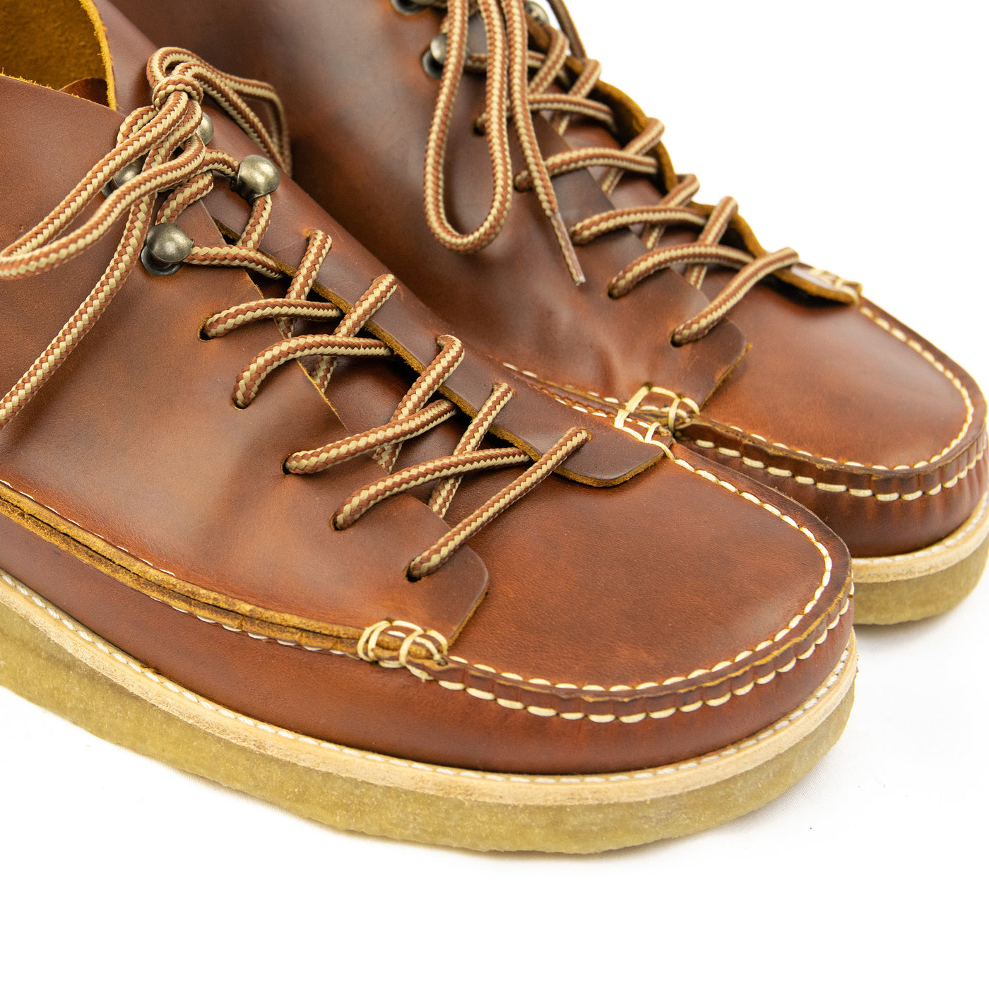 Yogi Fairfield Leather Lace Up Boot Apricot Crepe Toe