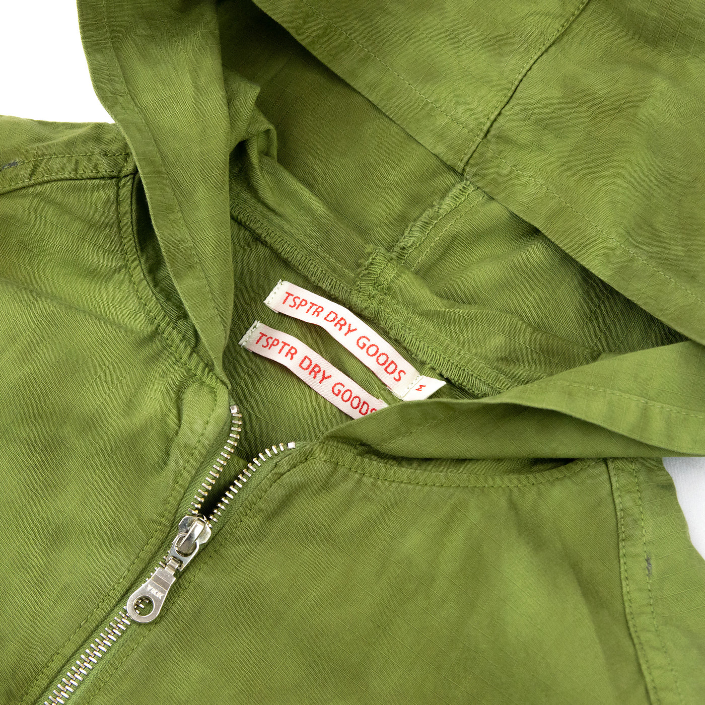 TSPTR Poncho Jacket Tie Dye Green Tag