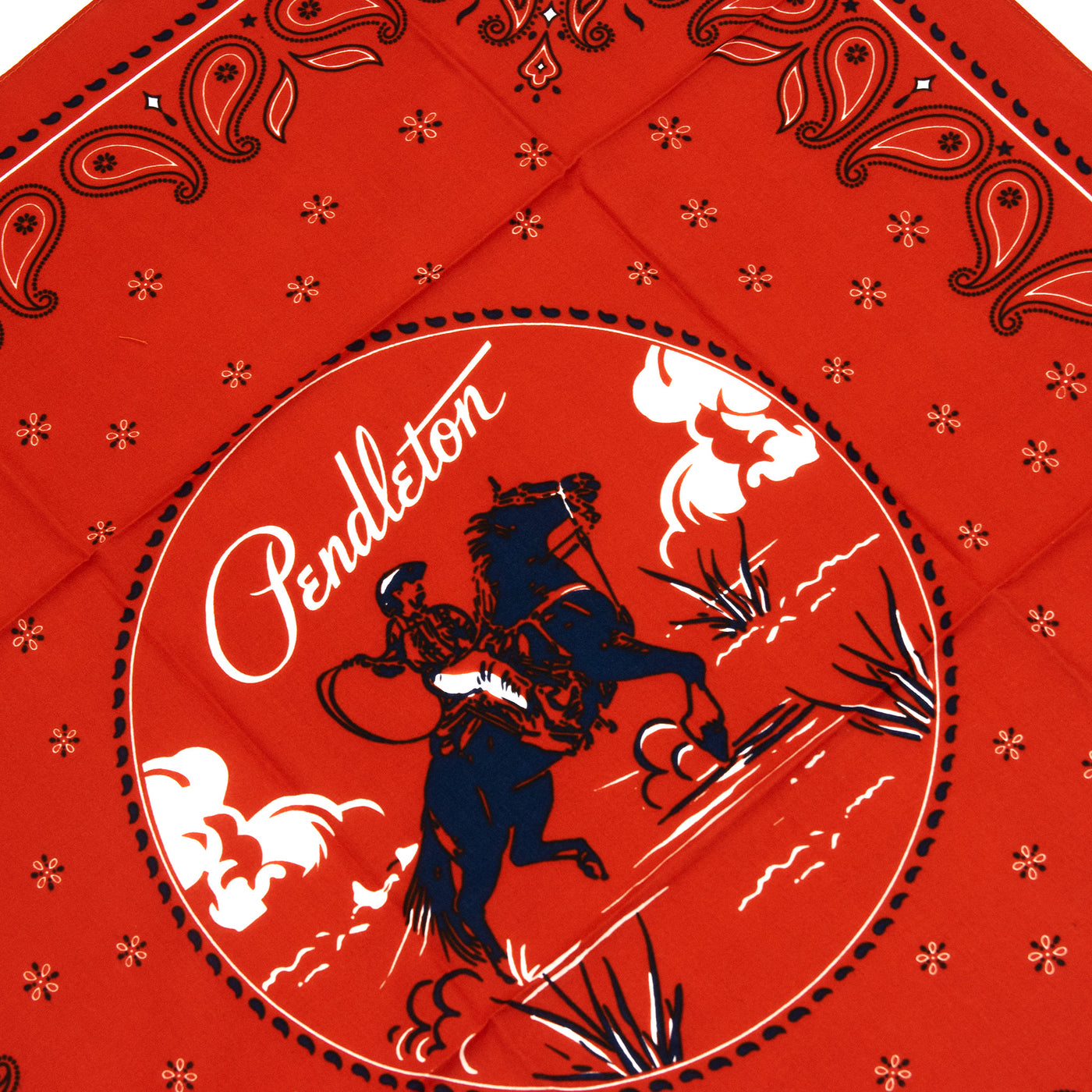 Pendleton Bandana Cowboy Red Detail