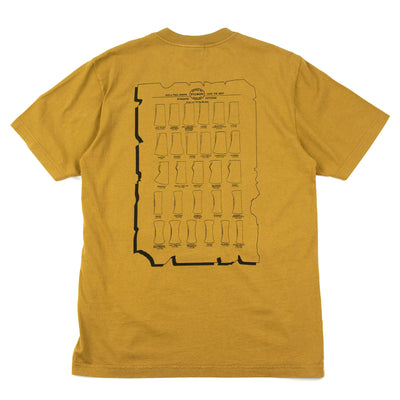 Filson Pioneer Graphic Ochre Axe Pattern Tee BACK GRAPHIC