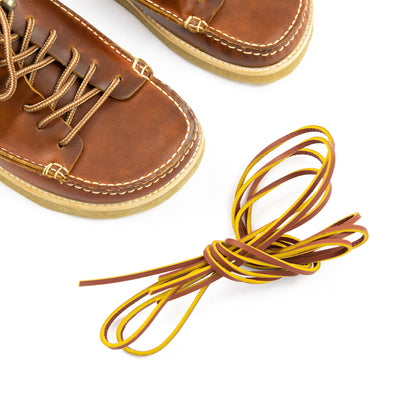 Yogi Fairfield Leather Lace Up Boot Apricot Crepe Laces