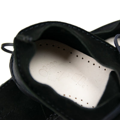  Yogi X Nigel Cabourn Finn II Leather Shoe Black FOOTBED