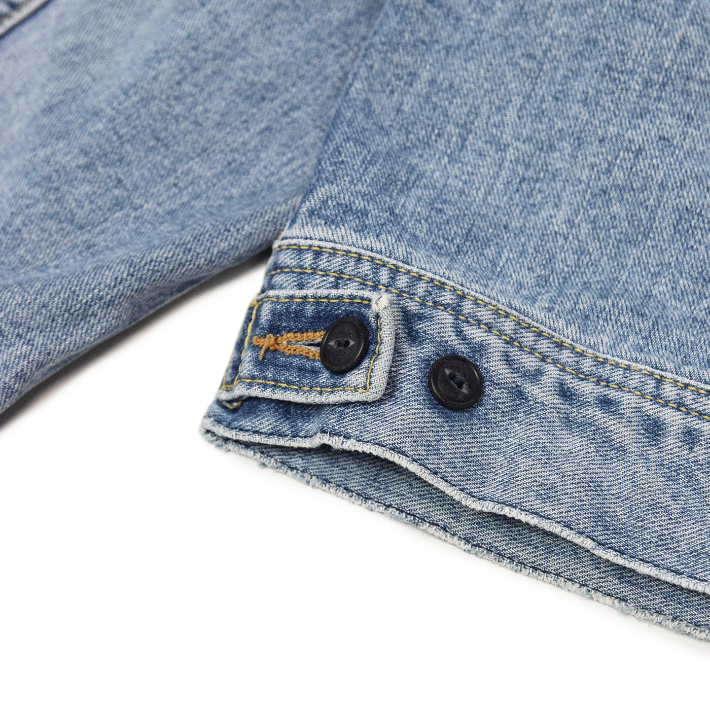 Vintage Lee Riders 101J Stonewashed Blue Denim Trucker Jacket L / XL Slim Fit button cinch