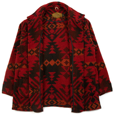 Vintage 80s Woolrich South Western Style Blanket Coat XL / XXL INNER
