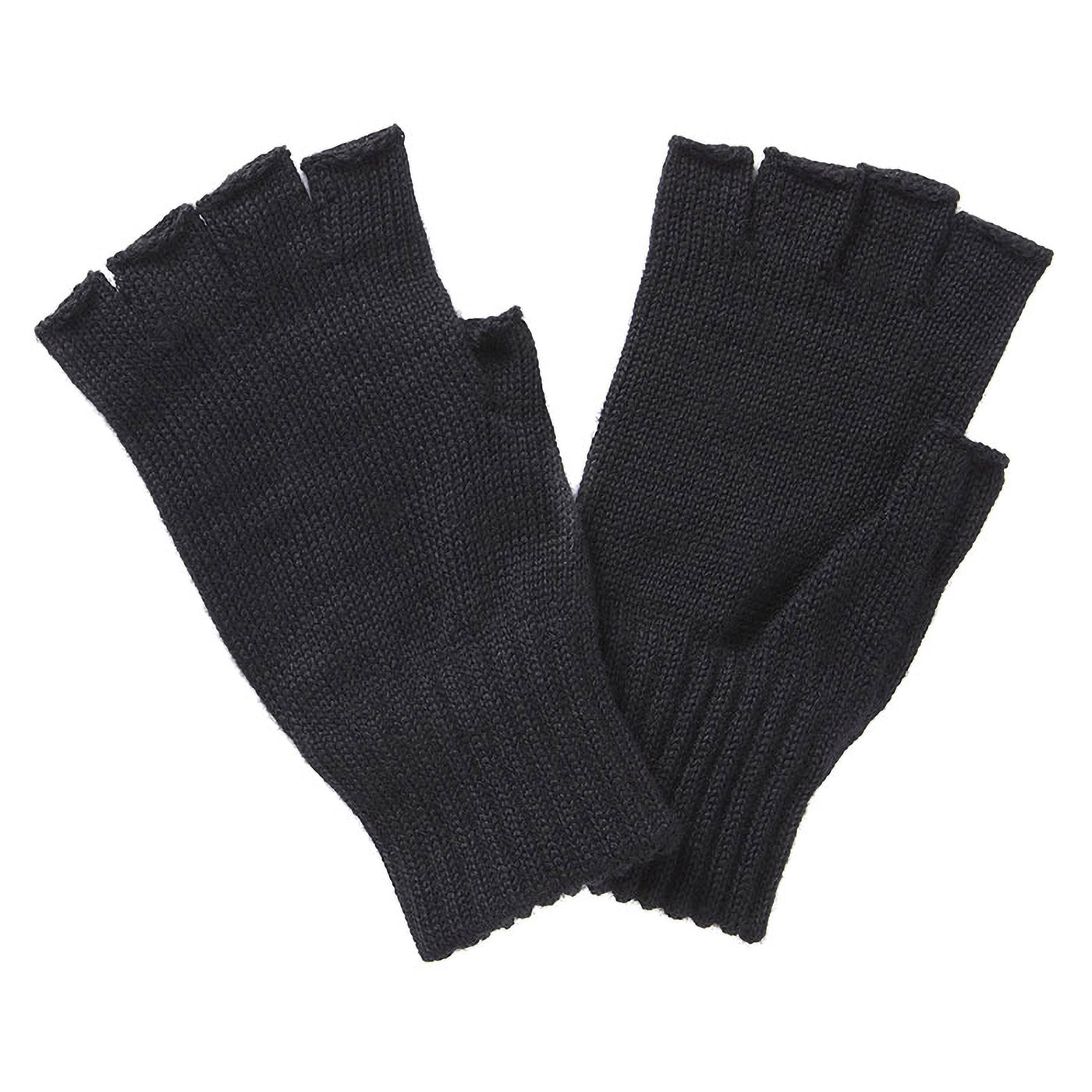 Barbour Fingerless Gloves Black 