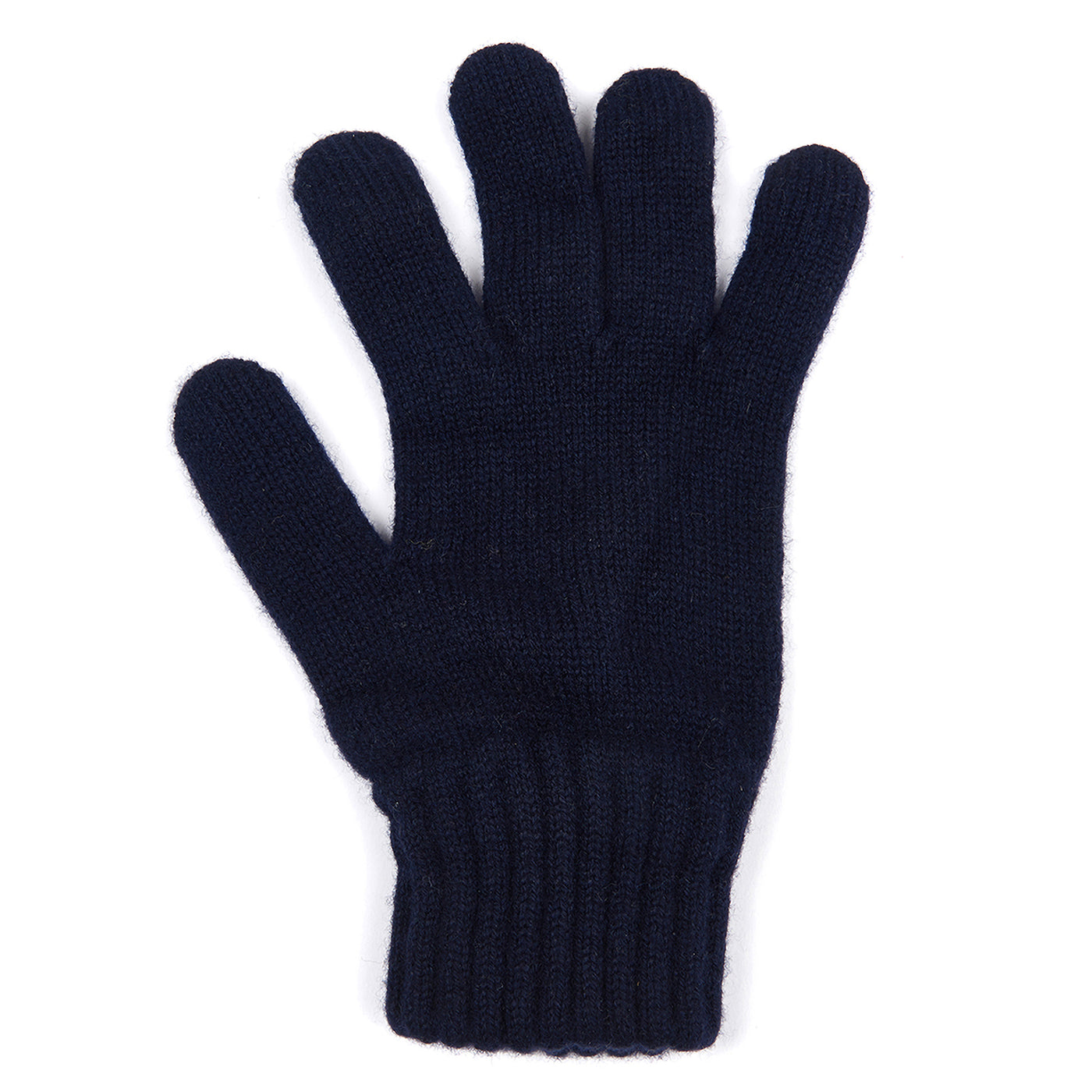 Barbour Lambswool Gloves Navy Single