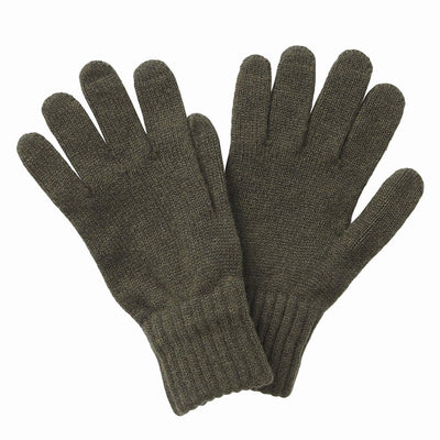 Barbour Lambswool Gloves Olive
