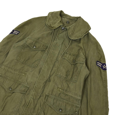 Vintage 60s Vietnam USAF Men's Wind Resistant Cotton Sateen Field Jacket S Reg chest