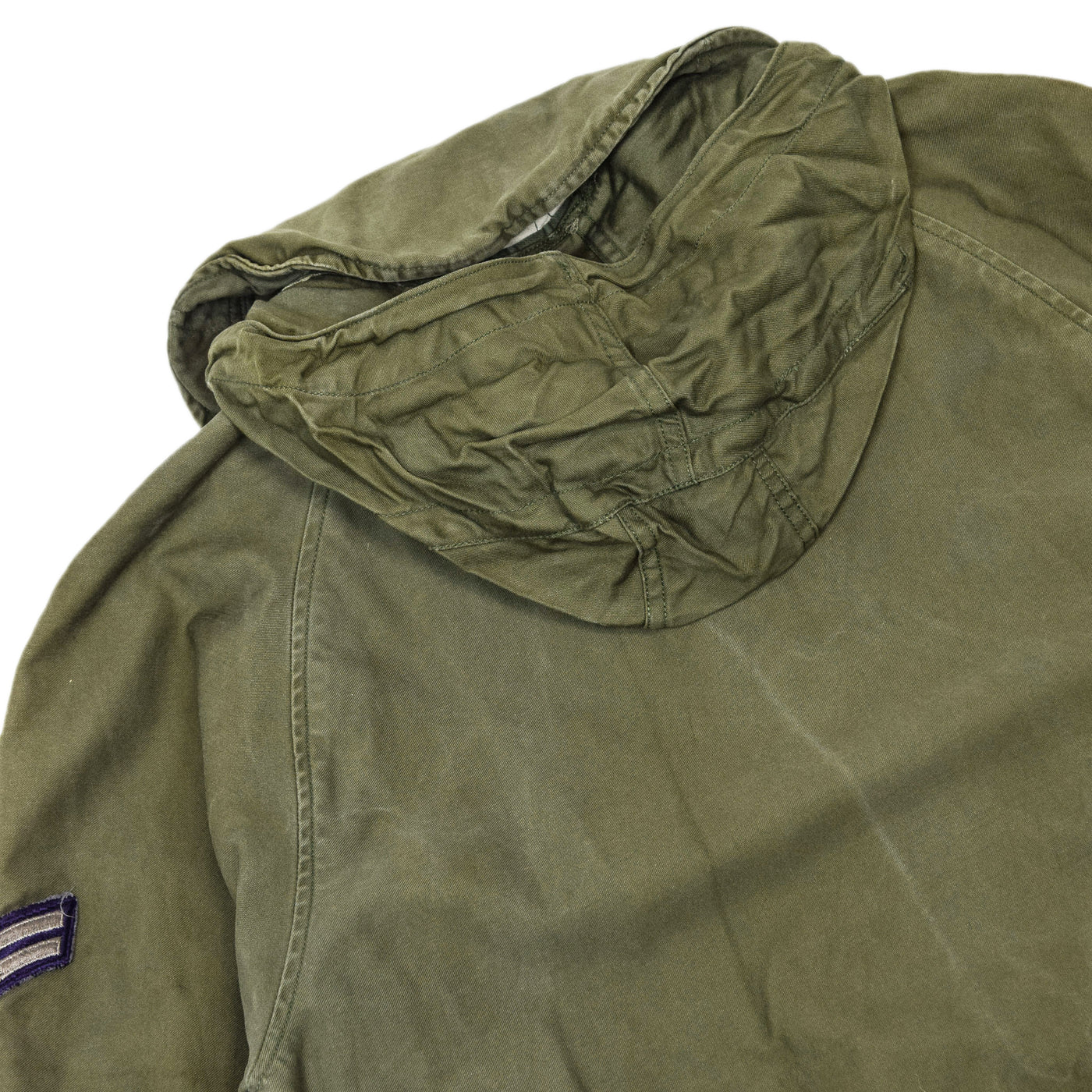 Vintage 60s Vietnam USAF Men's Wind Resistant Cotton Sateen Field Jacket S Reg hood