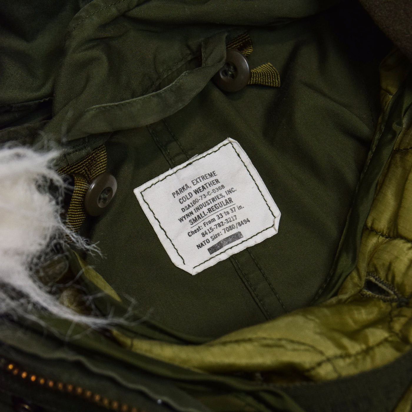 Vintage 70s US Military Darned Fine Reworked M-65 Fishtail Parka Small Oversized internal label