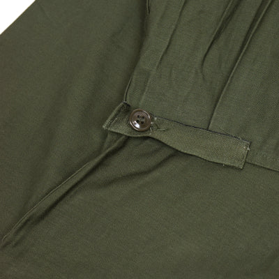 Vintage 60s Deadstock Vietnam Era US Army Mechanic's Coveralls Green L button cinch waist