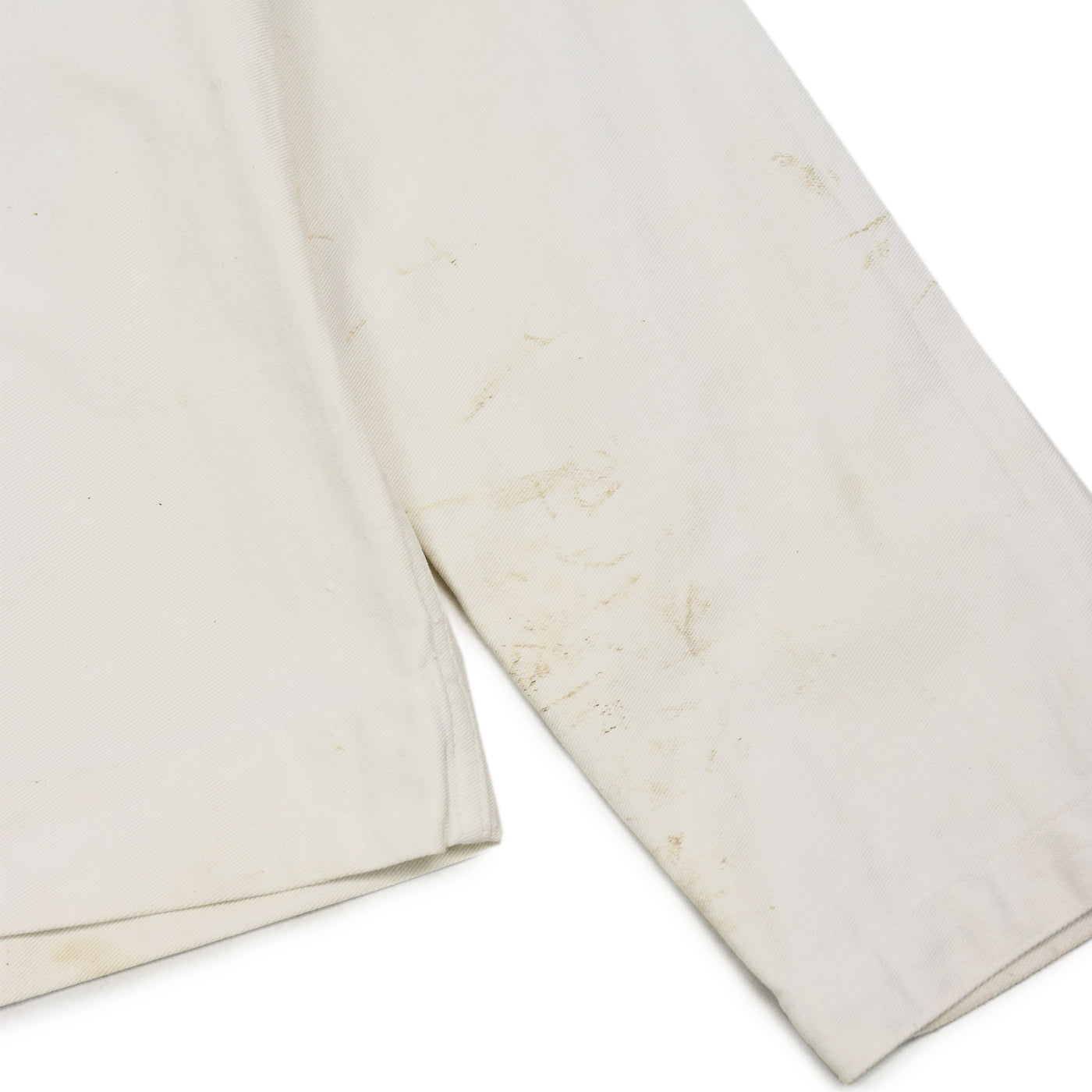 Vintage WWII US Navy Cracker Jack Military Wool Shirt White XS arm detail
